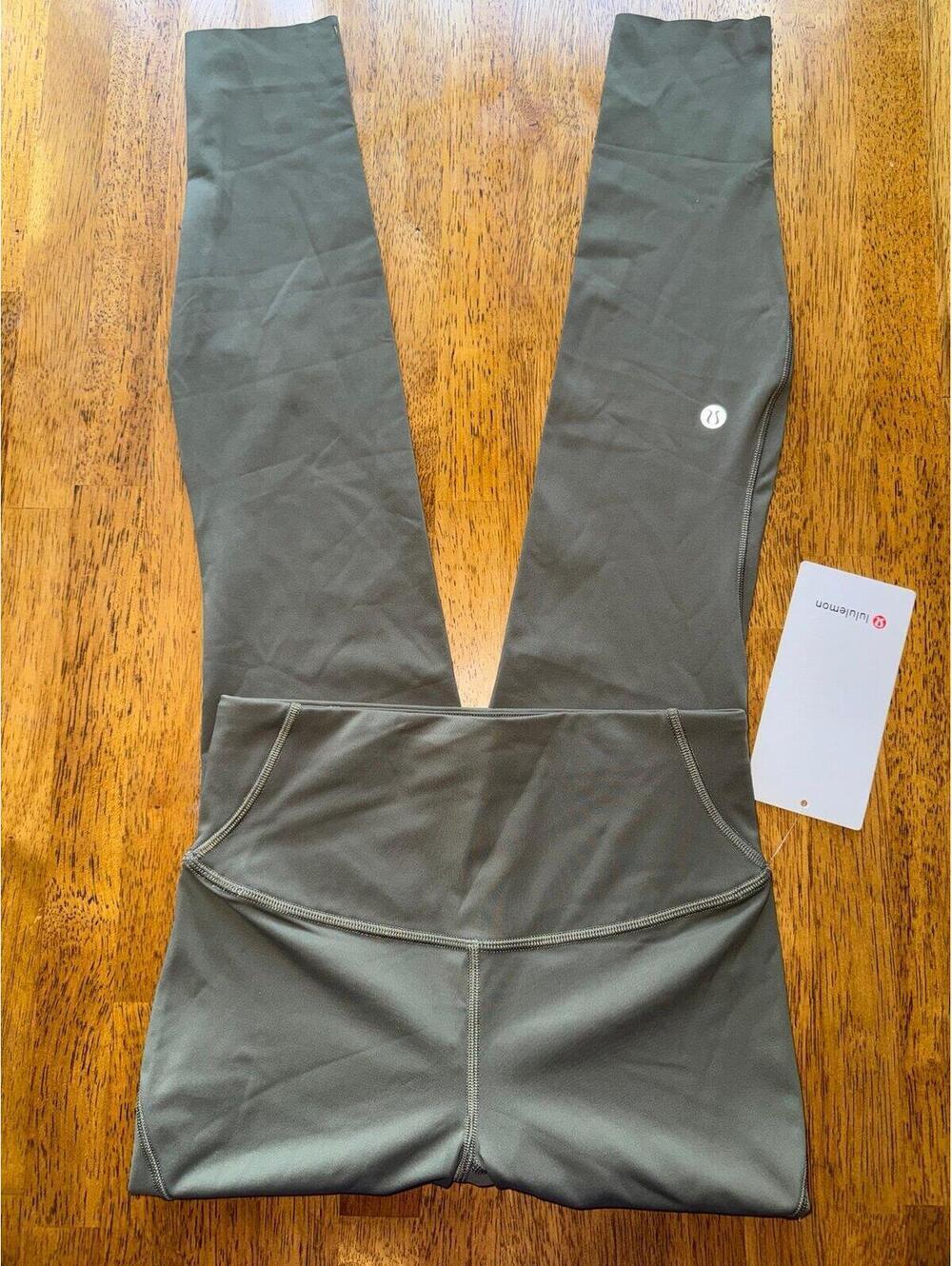 Lululemon Base Pace High Rise 28” Army Green Size 4 NWT